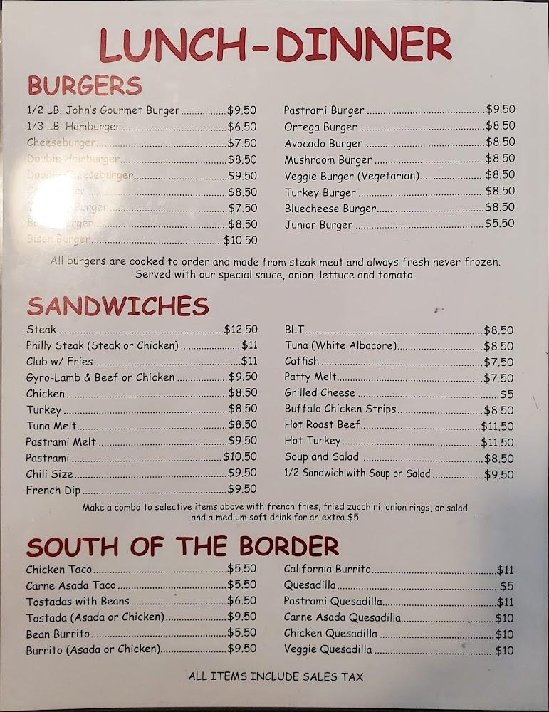 John's Place Menu image 3